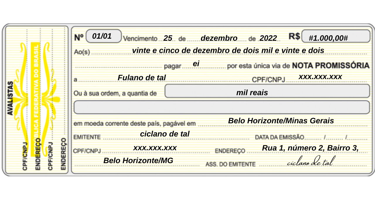 Modelo De Nota Promissoria 9104